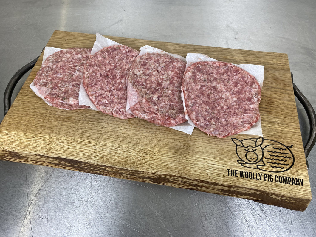 Mangalitsa Pork & Apple Burgers (pack of 4)